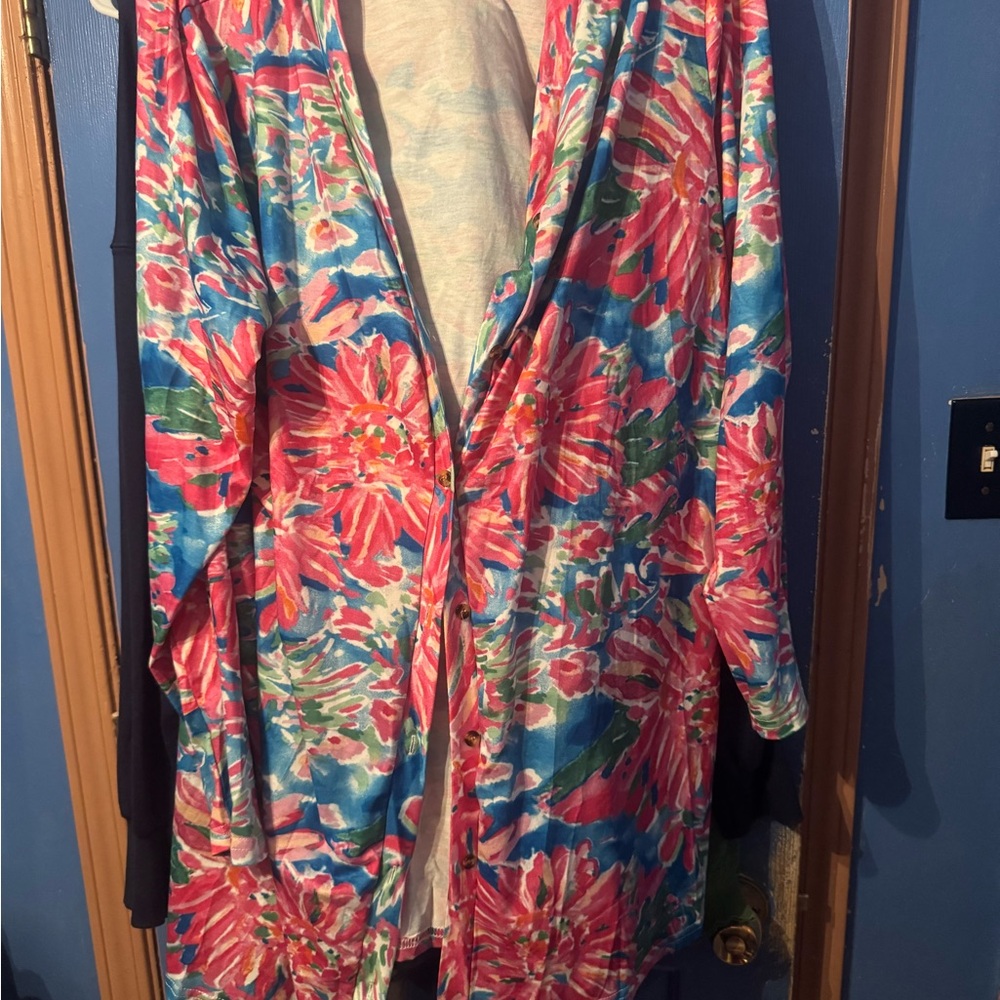 Vibrant Floral Light Jacket